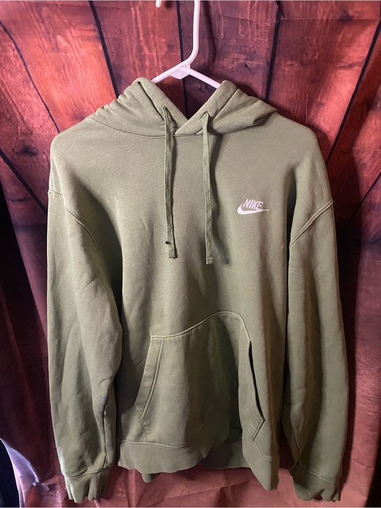 Nike Other - Nike Olive Green Fleece Pullover Hoodie 🟢